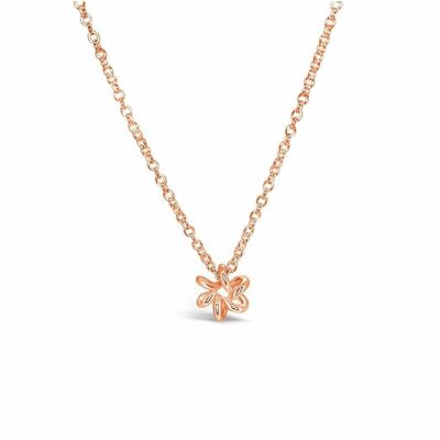Gänseblümchen-Blumen-Roségold-Halskette