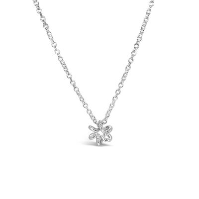 Daisy Flower Silver Necklace