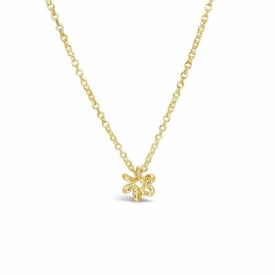 Collier Fleur de marguerite en or jaune