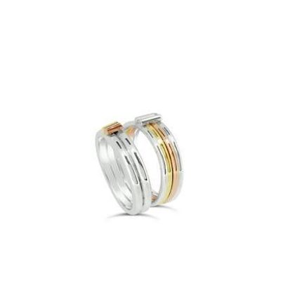 Gold Bespoke Wedding Bands Option 1