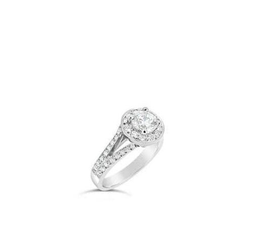 Platinum Diamond Engagement Ring Type 1 Option 1