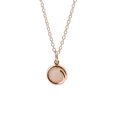 Rose Quartz Rose Gold Delicate Necklace