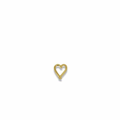 Corazón verdadero de oro único