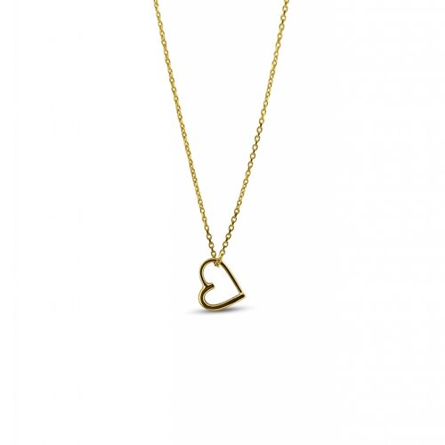 Sweet Heart Gold Necklace 16"