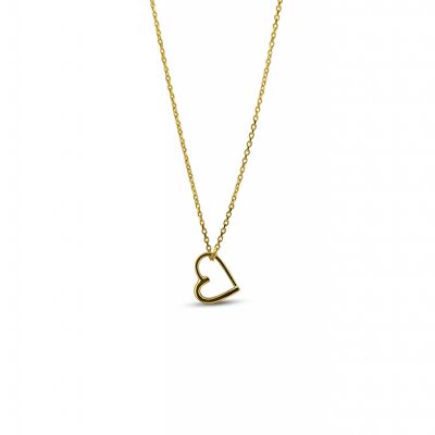 Sweet Heart Gold Necklace 16"