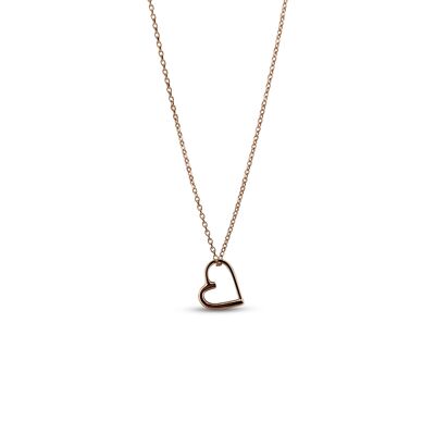 Collana Sweet Heart in oro rosa 16"