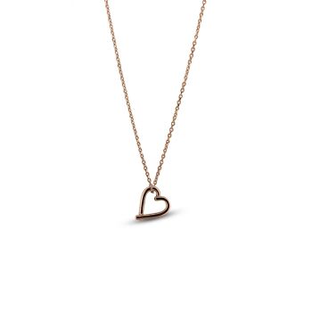 Collier en or rose True Heart 18" 2