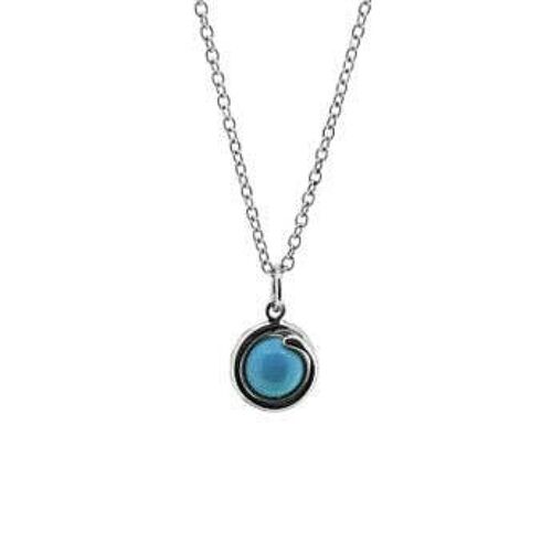 Turquoise Silver Delicate Necklace