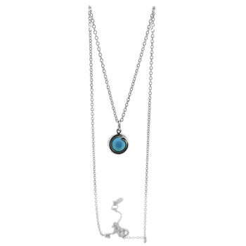 Collier Délicat Argent Turquoise 3