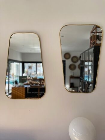 Miroir bordure laiton 1