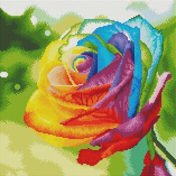 Diamant Peinture Rose Vif, 40x40 cm, Forets Carrés 7