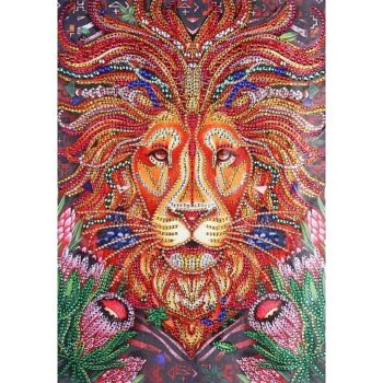 Diamant Peinture Shaggy Lion, 30x40 cm, Forets Spéciaux 6