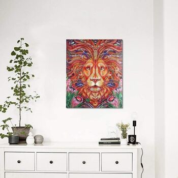 Diamant Peinture Shaggy Lion, 30x40 cm, Forets Spéciaux 8