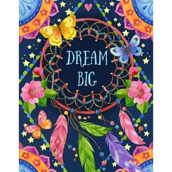 Diamant Peinture Dream Big, 40x50 cm, Forets Ronds 5