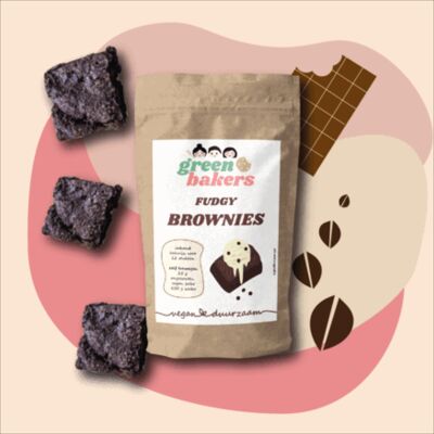 Fudgy Brownies - Brownies-Backmischung - Vegan - 410 g