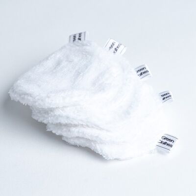 Lingettes Démaquillantes Taille S Blanche lot de 5