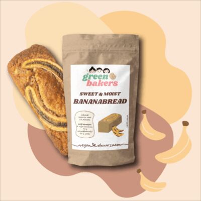 Sweet & Moist Bananabread - Banana Bread Baking Mix - Vegan - 367 g