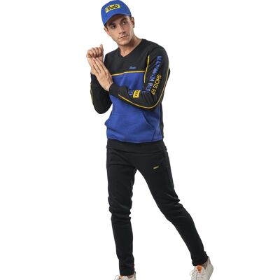 Conjunto jogging negro/azul