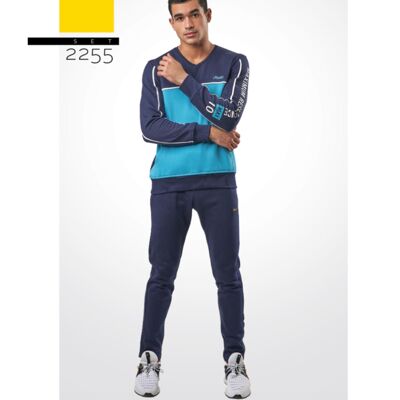 Conjunto jogging turquesa/azul