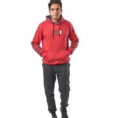 Ensemble jogging rouge/gris