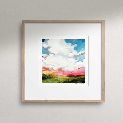 'Days Like These' | Sunset Sky Painting | Acrylic Sky Painting | Art Print