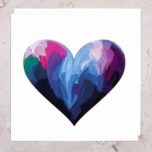 Friendship Card | Blue Heart Card | Dreamy Heart
