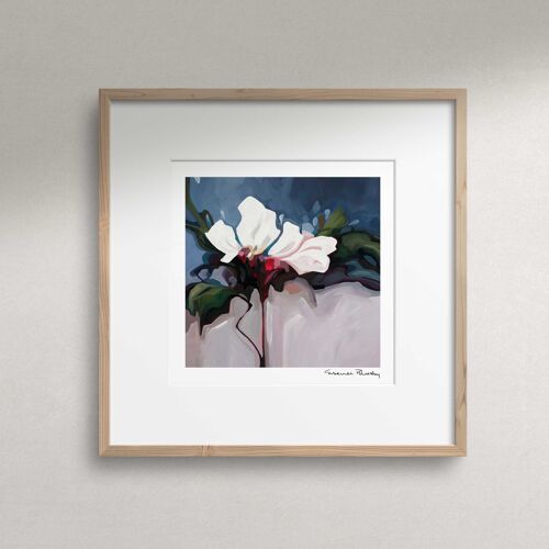 Midnight Blue | Acrylic Flower Painting | Floral Art Print