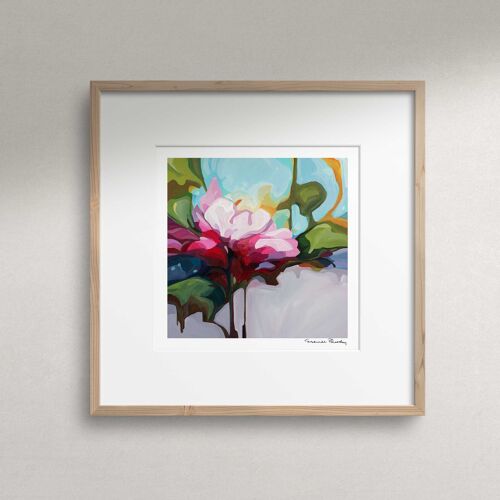 ‘September Rose’ | Acrylic Flower Painting | Floral Art Print