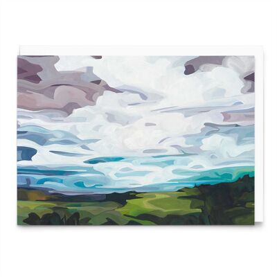 Abstract sky painting | Artist greeting card | Notecards