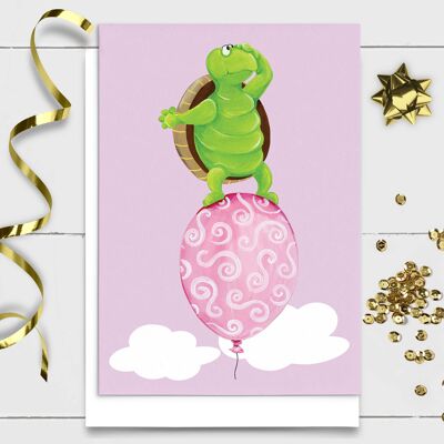 Turtle Birthday Card | Boys & Girls | Young at heart ,