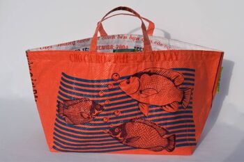 Sac Cabas MARY - Rose intérieur Orange 5