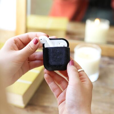 Black Velvet AirPods Case