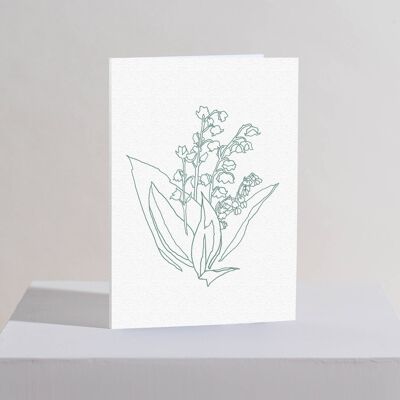 Carte de voeux muguet