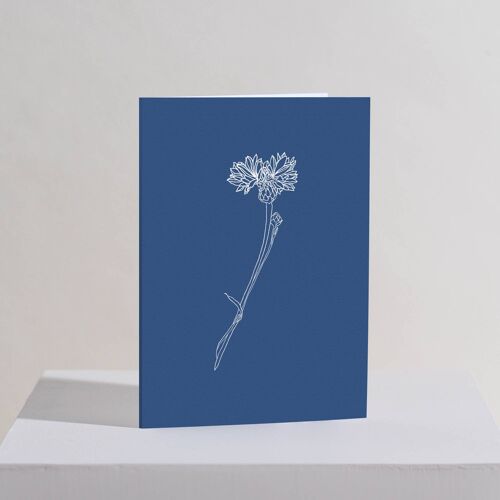 Cornflower greetings card