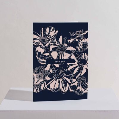 Anemone Love Greetings Card