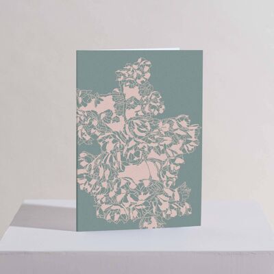 Carte de voeux de fleurs