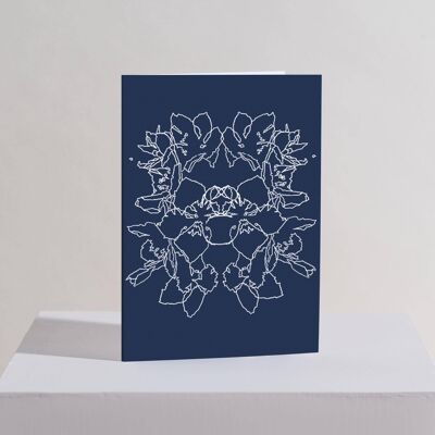 Hellebore Repeat Greetings Card