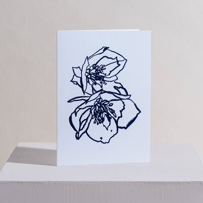 Hellebore Greetings Card