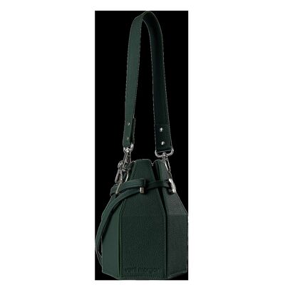 poni en cuir vert