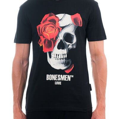 BONESMEN T-shirt Round Neck LOVE SKULL