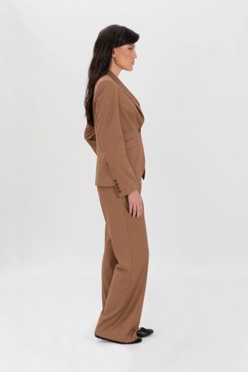 Costume avec blazer à simple boutonnage et pantalon coupe classique camel 21