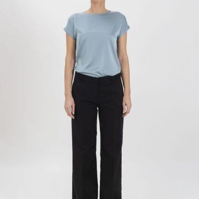 Classic trousers in black technical fabric