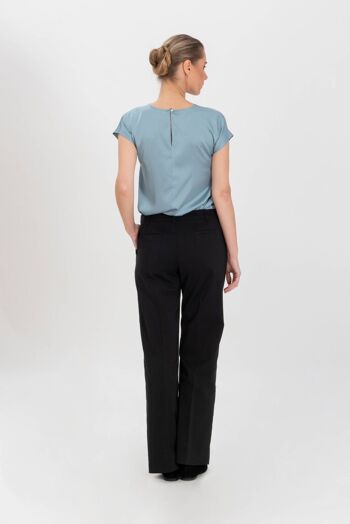 Pantalon classique en tissu technique bleu 6