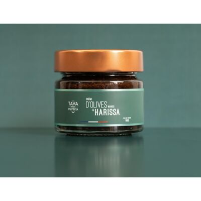 Black olive tapenade with harissa
