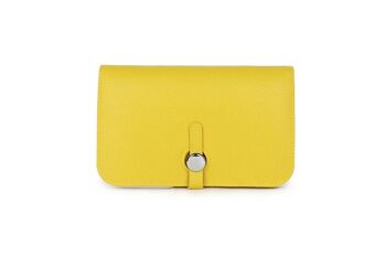 Nouvelle couleur PU sac à main en cuir portefeuille de haute qualité pour femmes sac à main à glissière - L12300 bleu clair 9