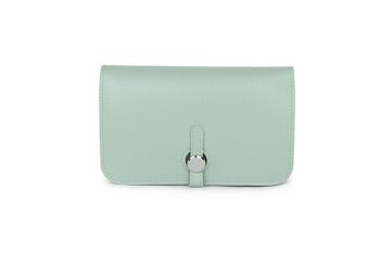 Nouvelle couleur PU sac à main en cuir portefeuille de haute qualité pour femmes sac à main à glissière - L12300 gris clair 3
