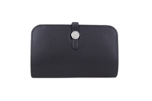 New Colour PU Leather Purse  High Quality Wallet for Women Zipper Purse   – L12300 black