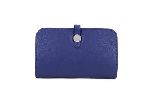 New Colour PU Leather Purse  High Quality Wallet for Women Zipper Purse   – L12300 royal blue