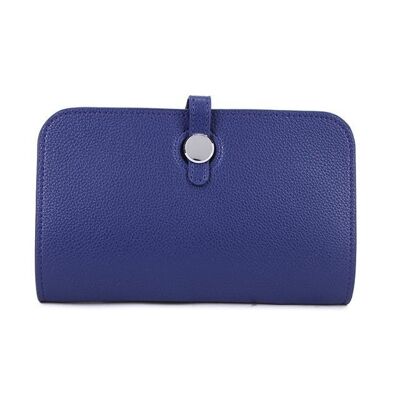 Neue Farbe PU-Leder-Geldbörse Hochwertige Brieftasche für Frauen Reißverschluss-Geldbörse – L12300 Königsblau