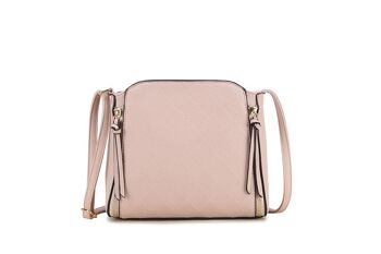 Printemps nouveau sac à bandoulière pour femme sac à main matelassé sac à bandoulière principal à fermeture éclair en cuir PU végétalien - S-003 gris foncé 5